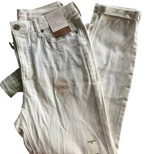 Lauren Conrad Skinny Ankle White Jeans Size:  12